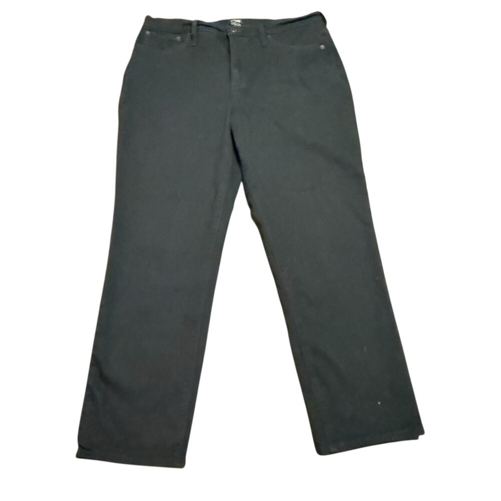 J Crew women’s essential straight black jeans Size 32